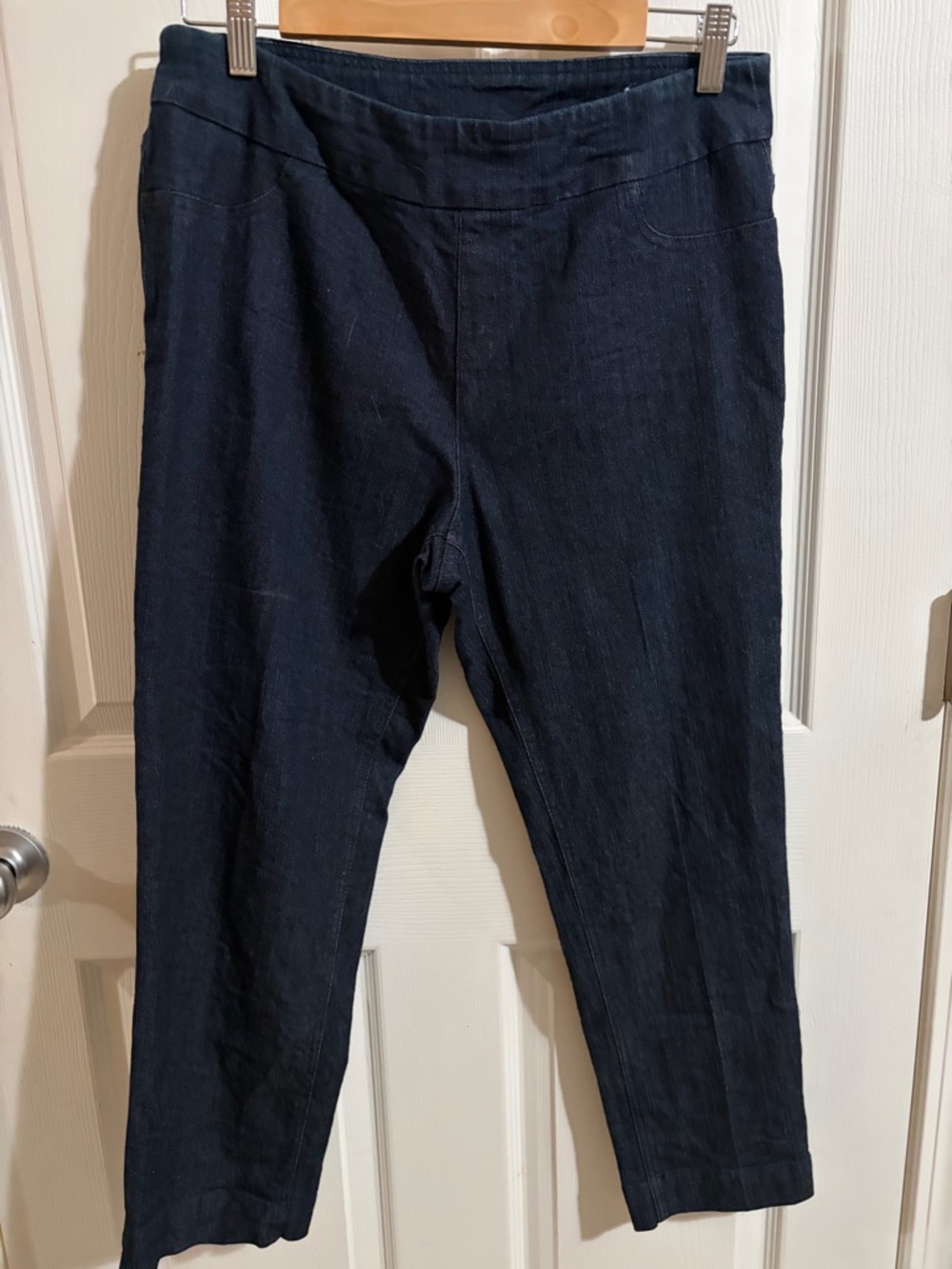 Soft Surroundings Navy Straight Leg Pants
